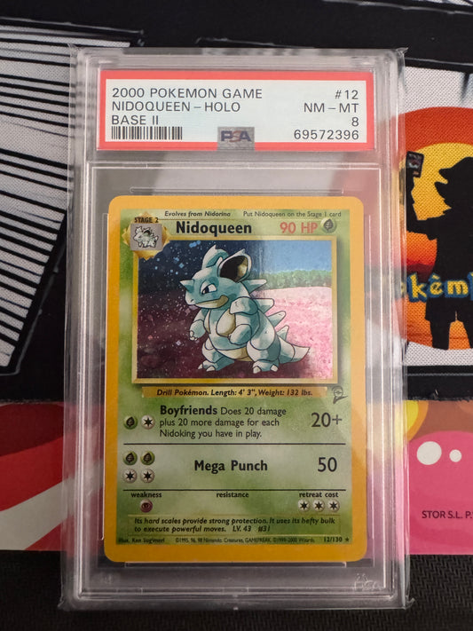 Nidoqueen base set 2 holo eng psa8