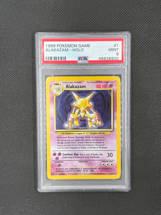Alakazam holo set base ENG psa9